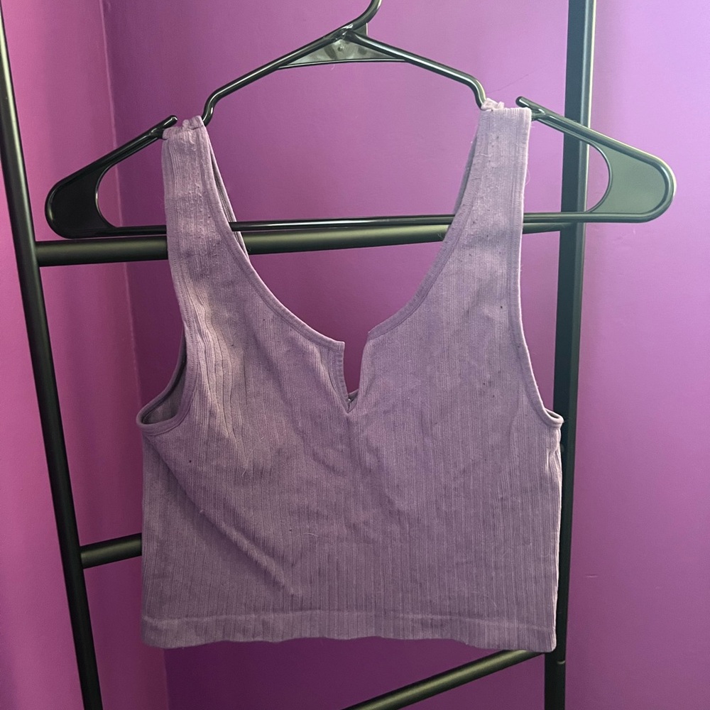 Forever 21 Purple Ribbed Bralette